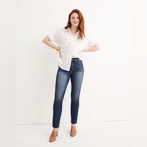 Madewell Women’s Slim Straight Jeans. Size 24. Blue Denim.